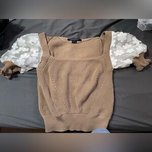 Brown Knit Women's Sweater